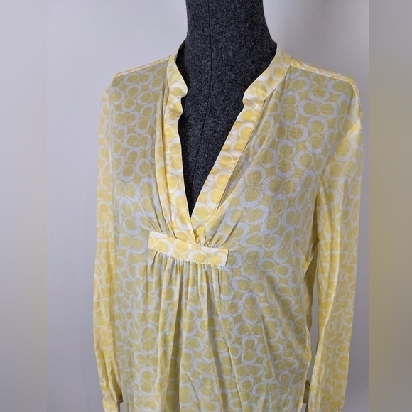MICHAEL Kors yellow tunic top medium - Picture 2 of 11